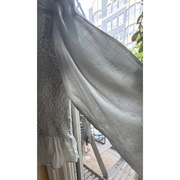 ANTHROPOLOGIE Women's Balloon-Sleeve Peplum‎ Top Sz S Regency Bridgerton Inspo - Picture 10 of 16